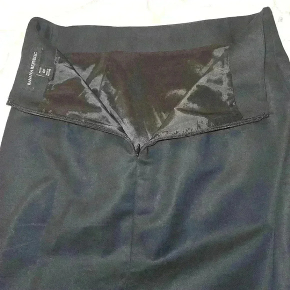 Banana Republic Womens Petite Pencil Skirt Midi Black Size 0P - Picture 3 of 6